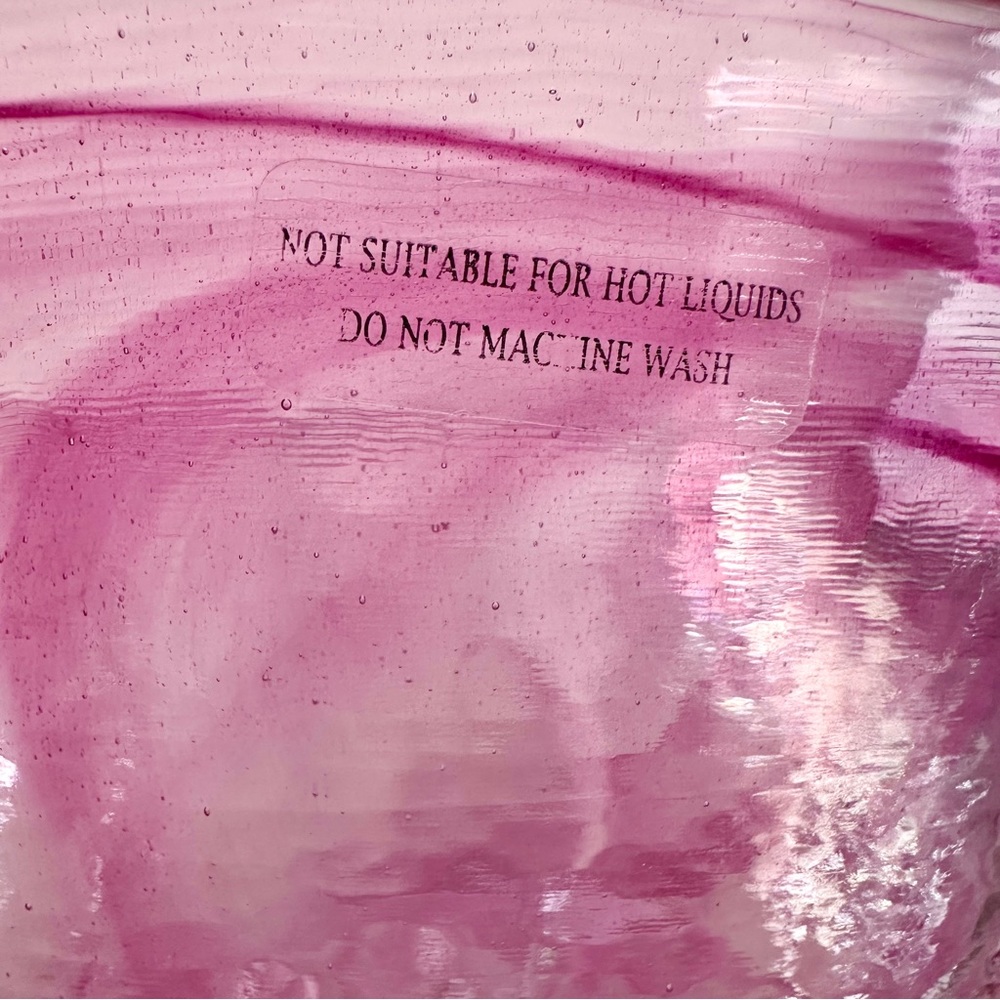 KOSTA BODA Pink Swirl Art Glass Mine 6” Bowl By Ulrica Hydman-Vallien - GORG! - Picture 14 of 16